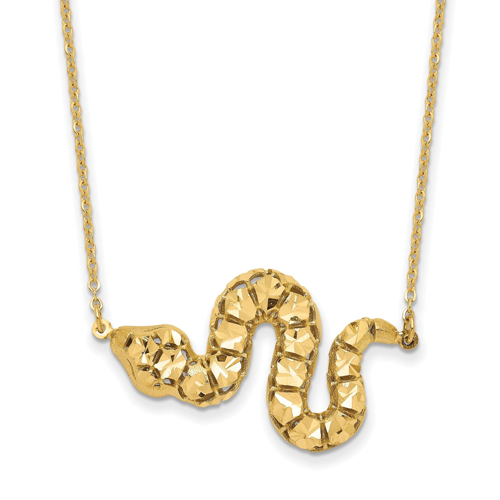 14k D/C Snake Necklace Main image