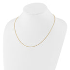 14K .85mm Box 1in+1in Adjustable Chain