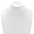 14K .65mm D/C Spiga 1in+1in Adjustable Chain