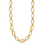 10k Polished Link Necklace