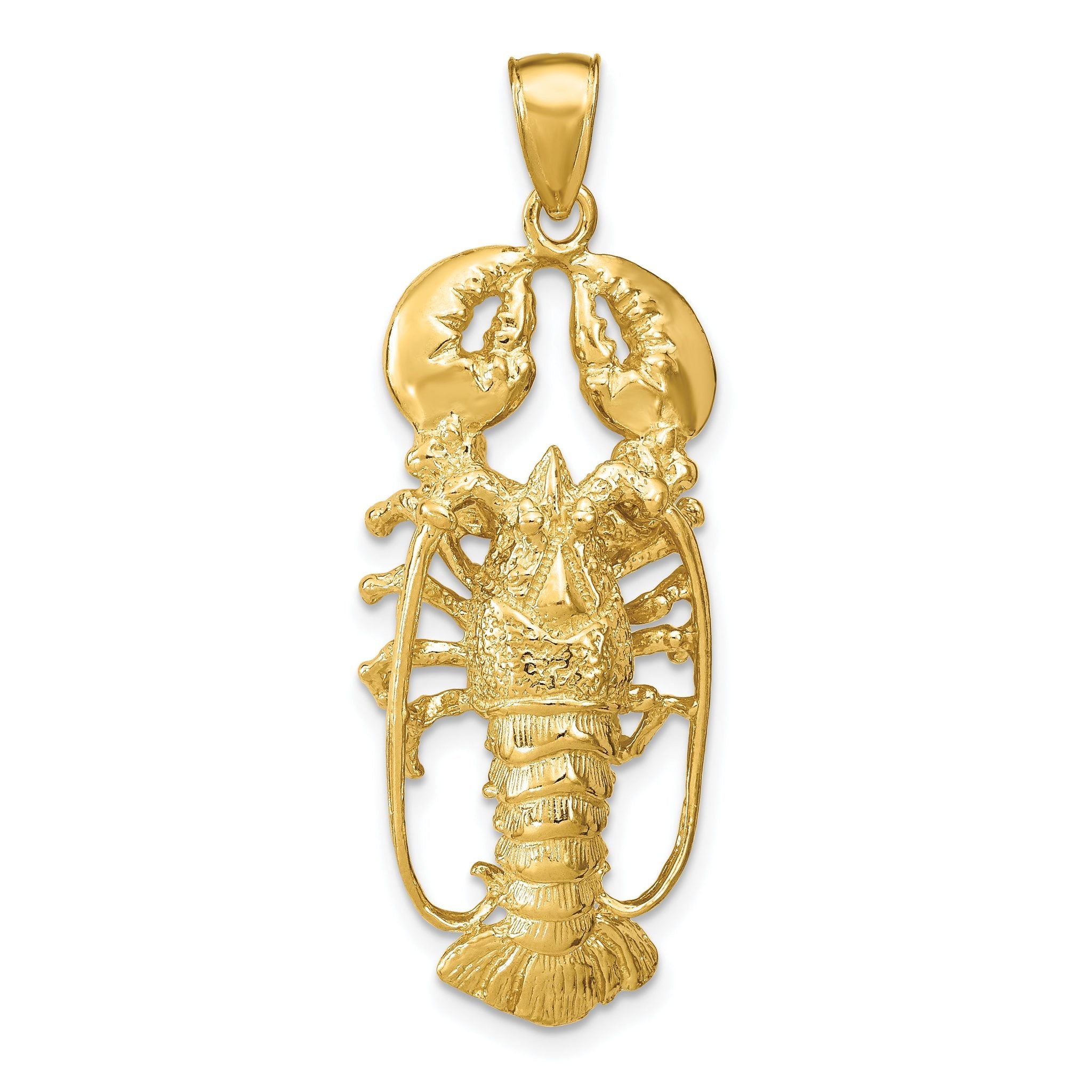 14K 3D Lobster Pendant Main image