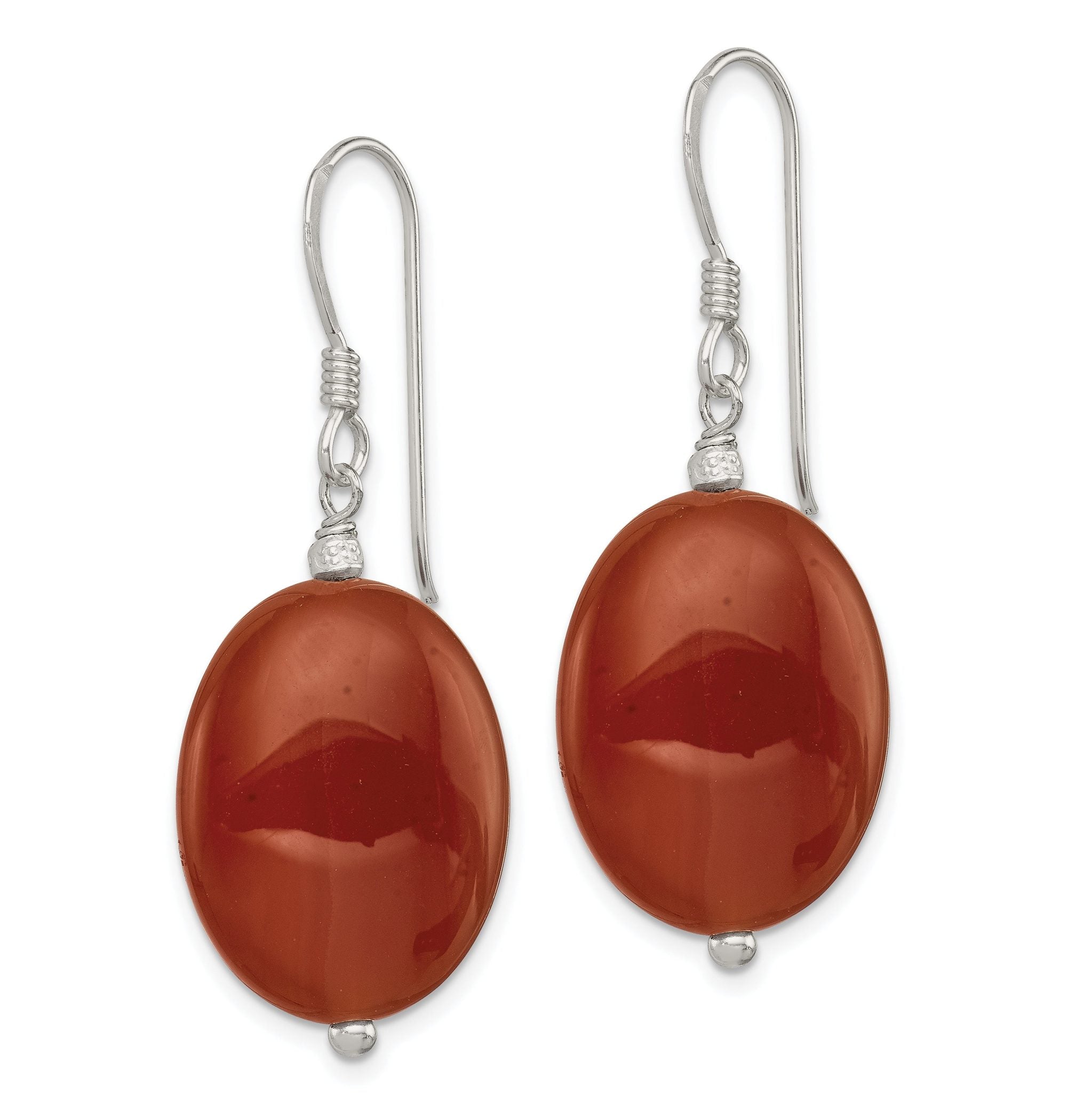 Sterling Silver Carnelian Earrings Secondary image