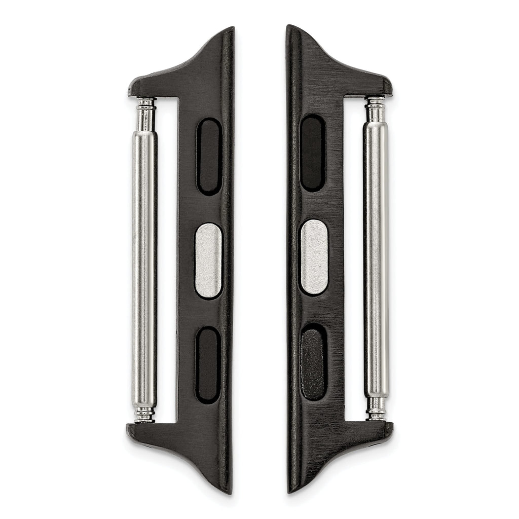 38mm Apple Watch Pair of Black Adapters Fits 20mm Watch Band