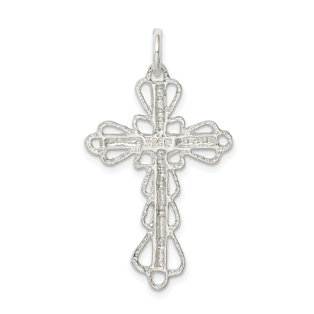 Sophia Jewelers 925 Sterling Silver Polished Crucifix Pendant with Anti-Tarnish Protection