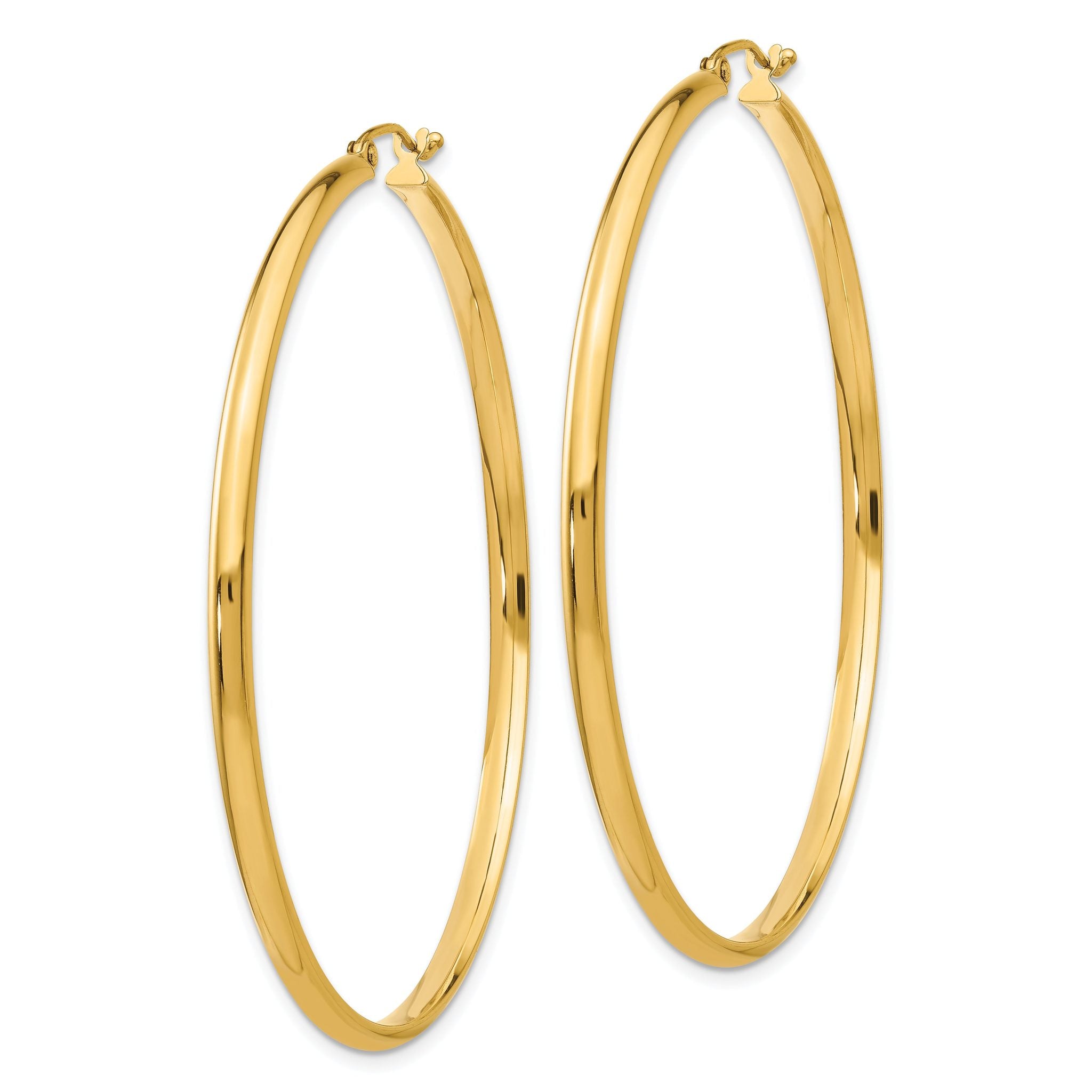14k Polished Hoop Earring Secondary image