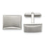 Stainless Steel Brushed & Polished Rectangle Cuff Links