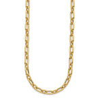 14K Polished & Textured Fancy Link Necklace