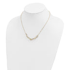 Sophia Jewelers 14K Gold Fancy Link Necklace with Polished Texture