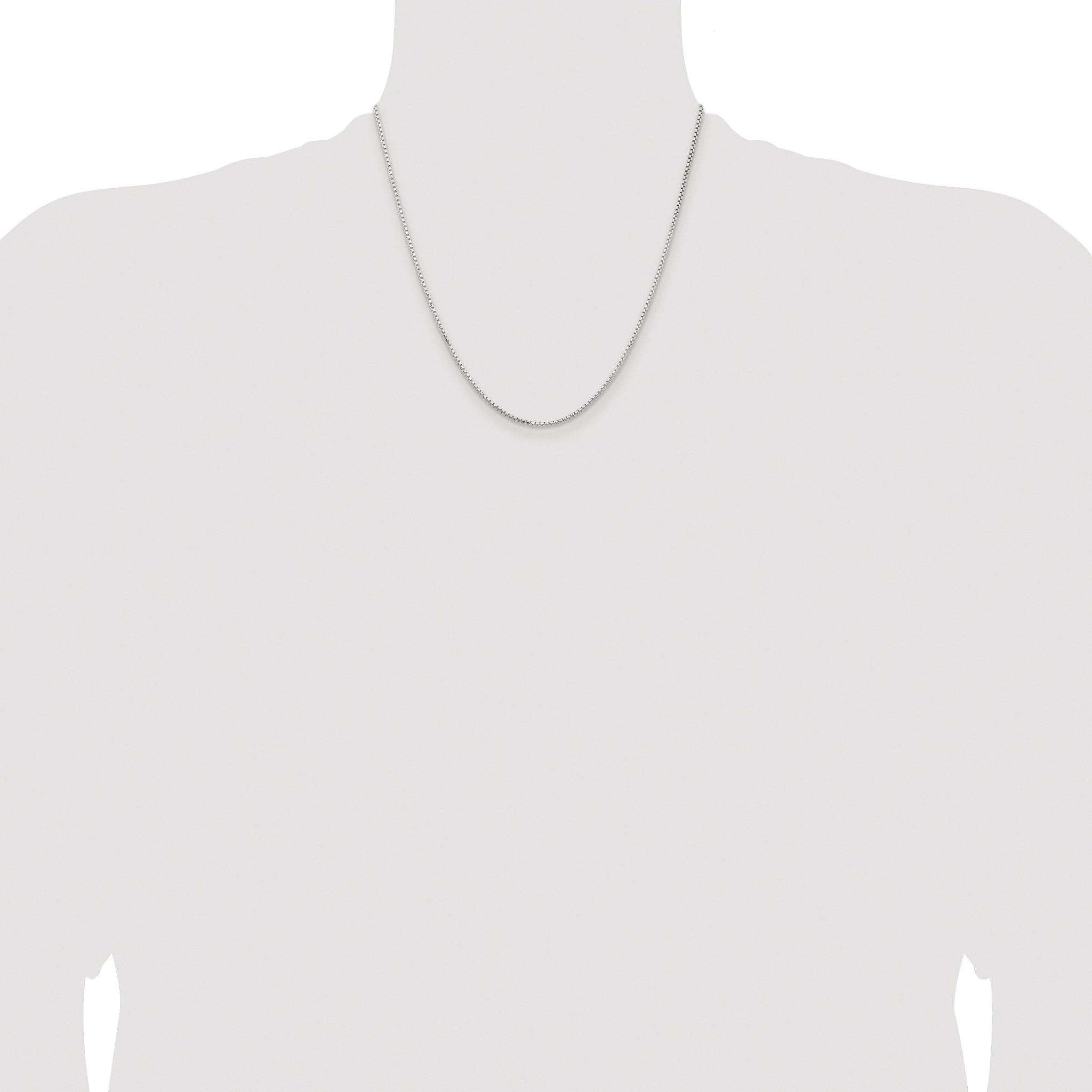 Diamond-Cut Round Box Chain in Sterling Silver
