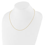 Round Cable Adjustable Chain in 14K Yellow Gold