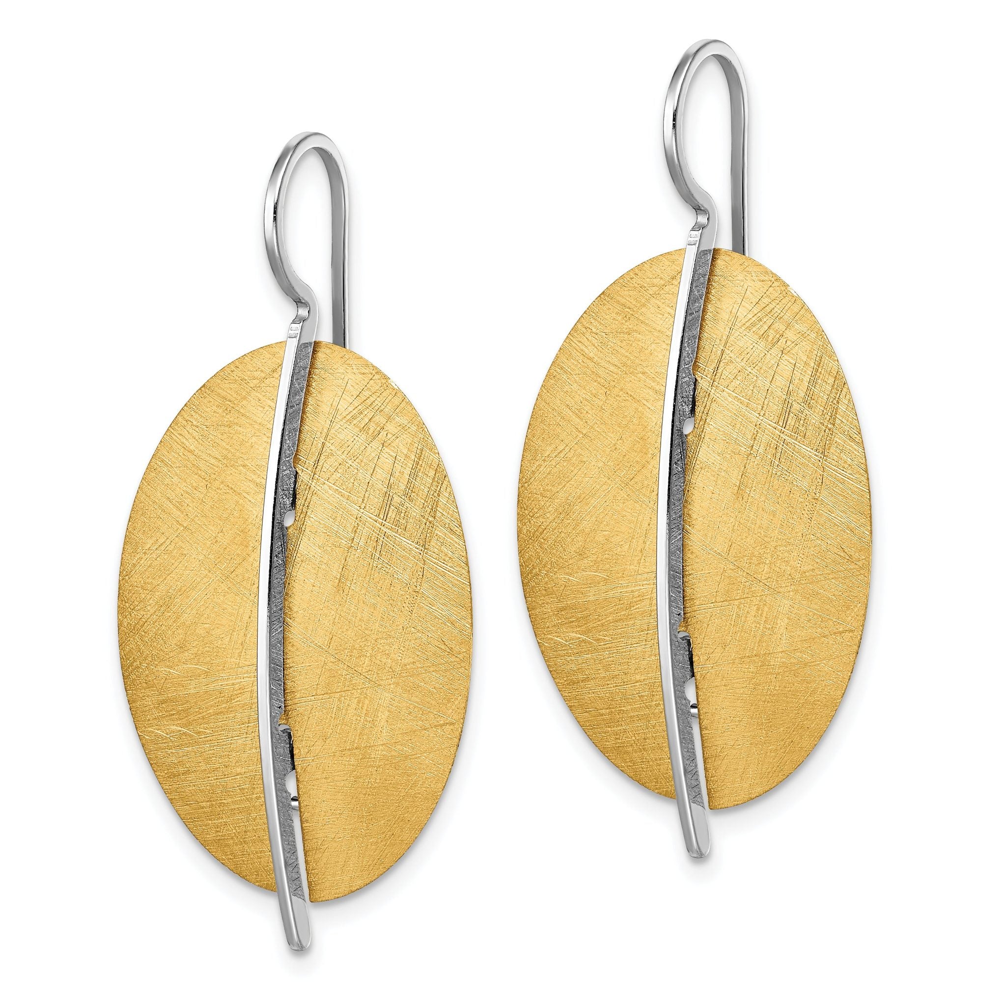 SS RH-plt Radiant Essence Rhod-pl Gold-tone Dangle Earrings