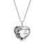 Sentimental Expressions Sterling Silver Rhodium-plated Antiqued Pet Ash Holder 18 Inch Necklace