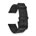 Milanese Mesh Watch Strap in Matte Black PVD Stainless Steel, 18mm