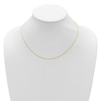 Diamond-Cut Square Cable Adjustable Chain in 14K Yellow Gold