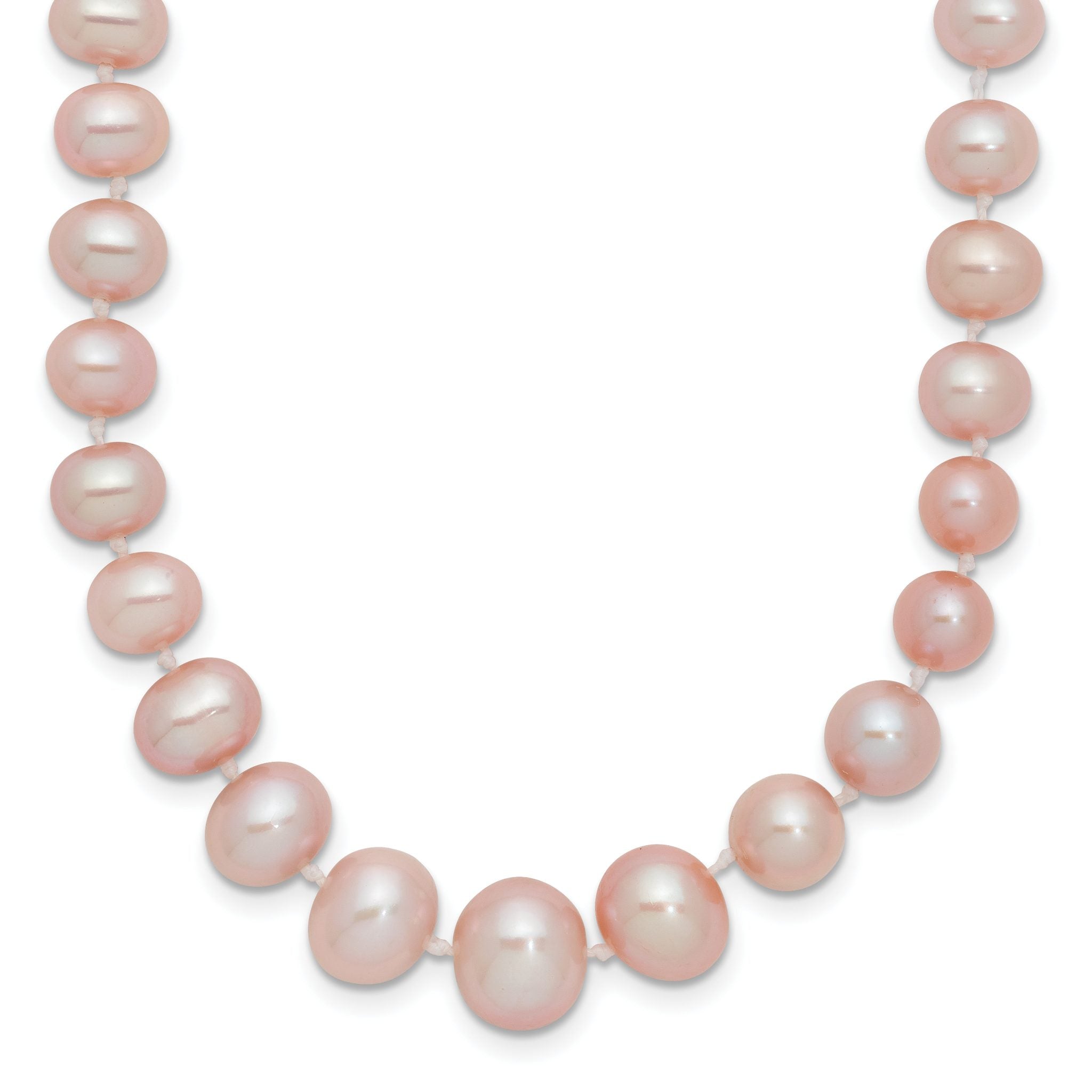 14k 4-8mm Purple Freshwater Cultured Pearl Graduated 18 inch Necklace Main image