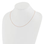 Adjustable Baby Box Chain in 14K Rose Gold, 0.55mm