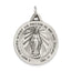 Sterling Silver 925 Antiqued Miraculous Medal Pendant Vintage Charm