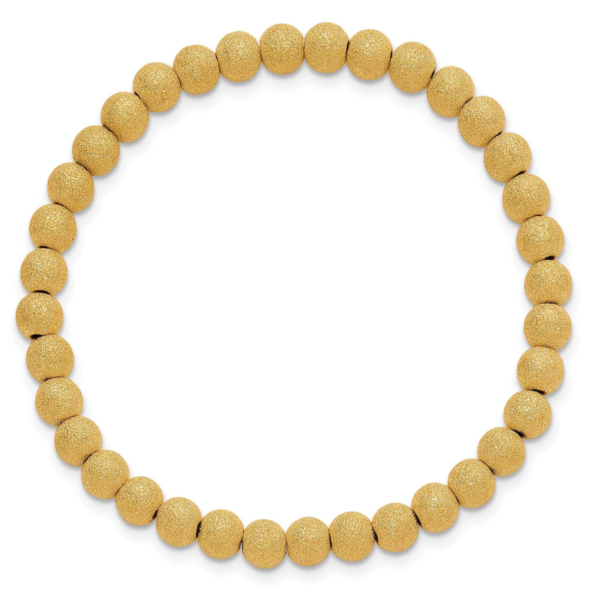 1/20 14K Gold Filled Stardust 5.0mm Stretch Bracelet