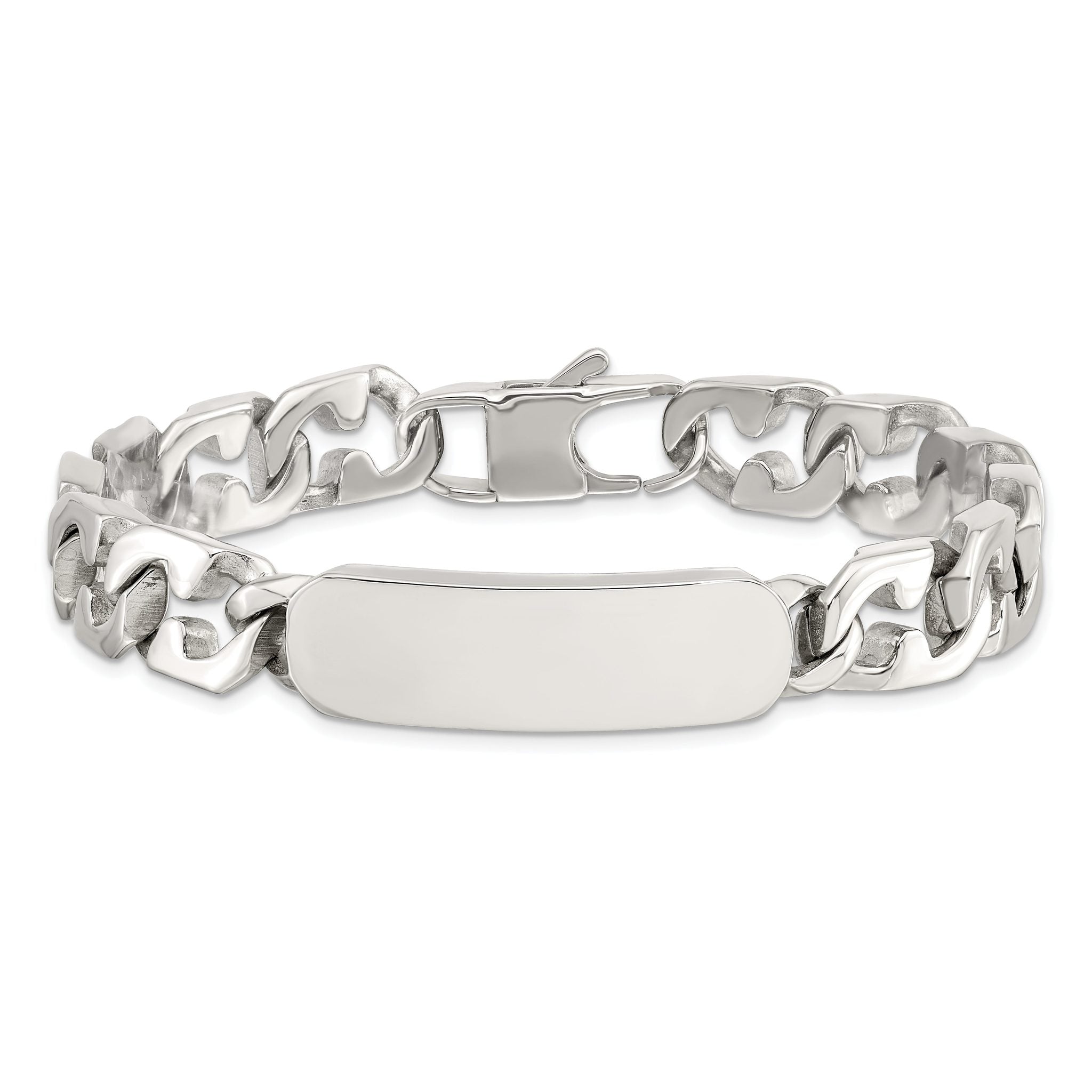 Stainless Steel Polished ID Bracelet for Men