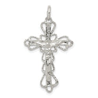 Sophia Jewelers 925 Sterling Silver Polished Crucifix Pendant with Anti-Tarnish Protection