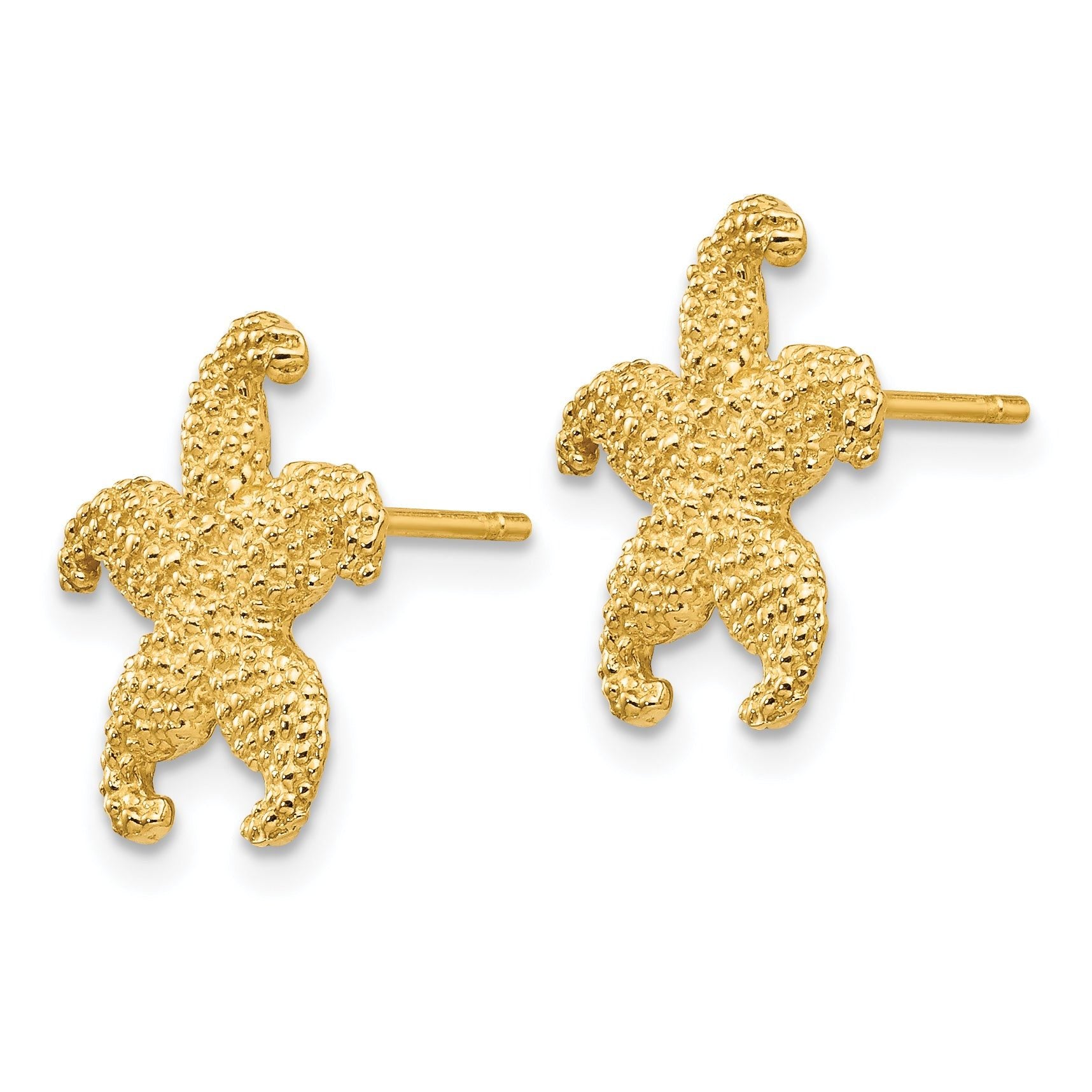 14k Starfish Post Earrings Secondary image