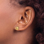 14K Polished Post Earrings