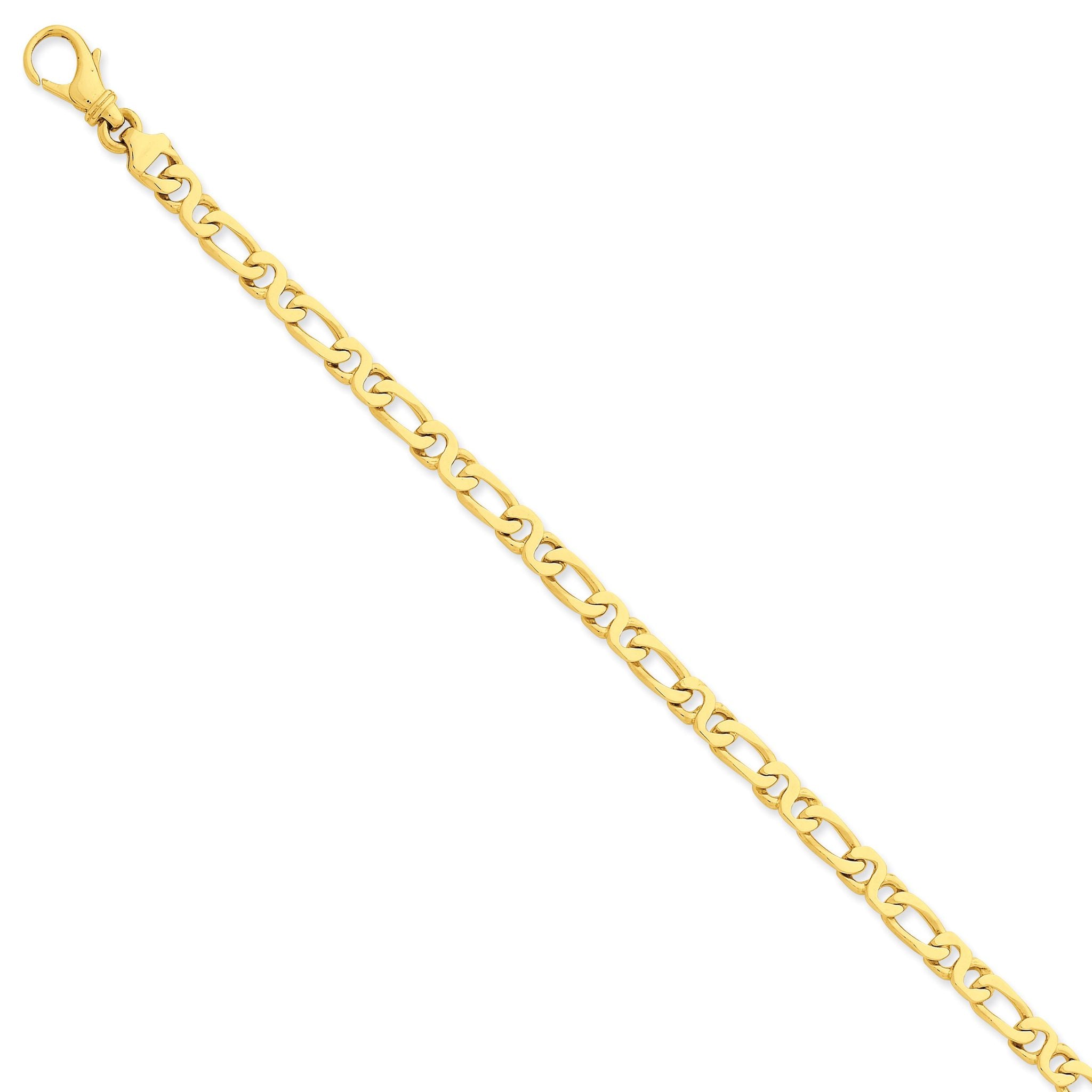 Sophia Jewelers 14K Gold Fancy Link Bracelet with Polished Finish Main image