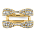 14k 1 1/6 carat Lab Grown Diamond VS+ F+ Complete Ring Guard
