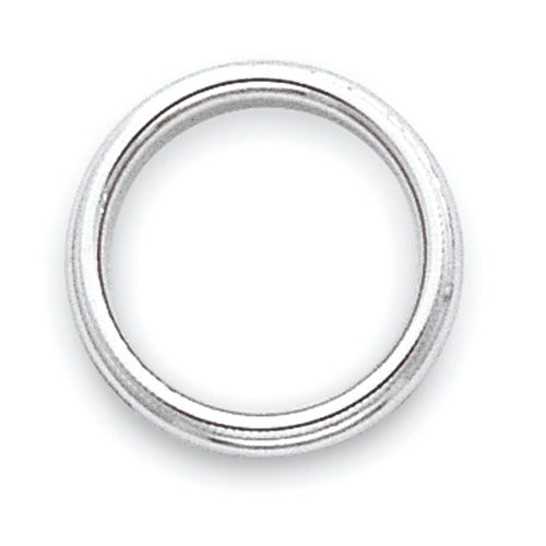 3.0mm 10K White Gold Milgrain Half Round Wedding Band