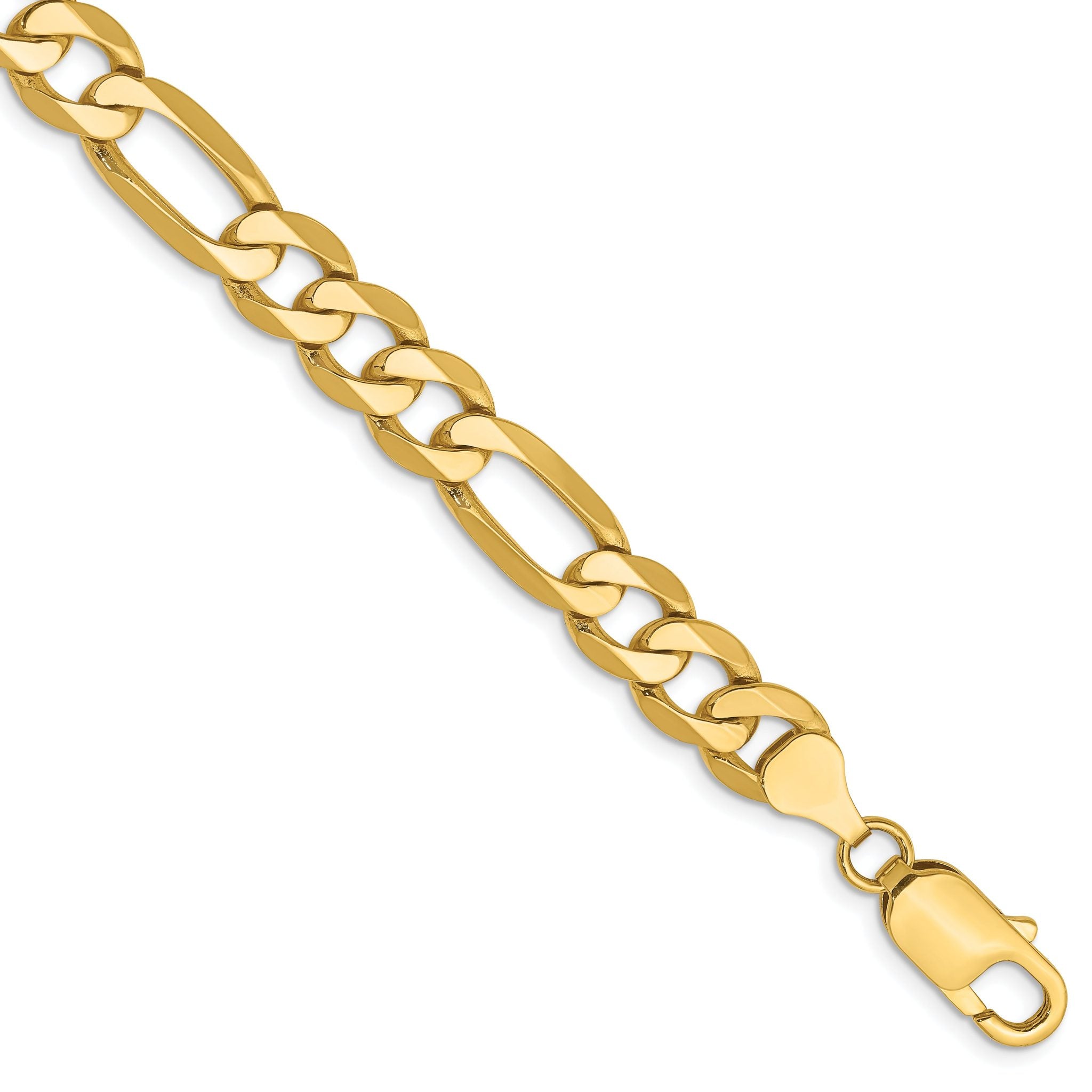 10K 7.5mm Flat Figaro Chain Main image