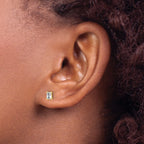 14K Yellow Gold 1/2 ct Lab-Created Diamond VS/SI+ G+, Octagon / Radiant-Cut 4-Prong Stud Earrings