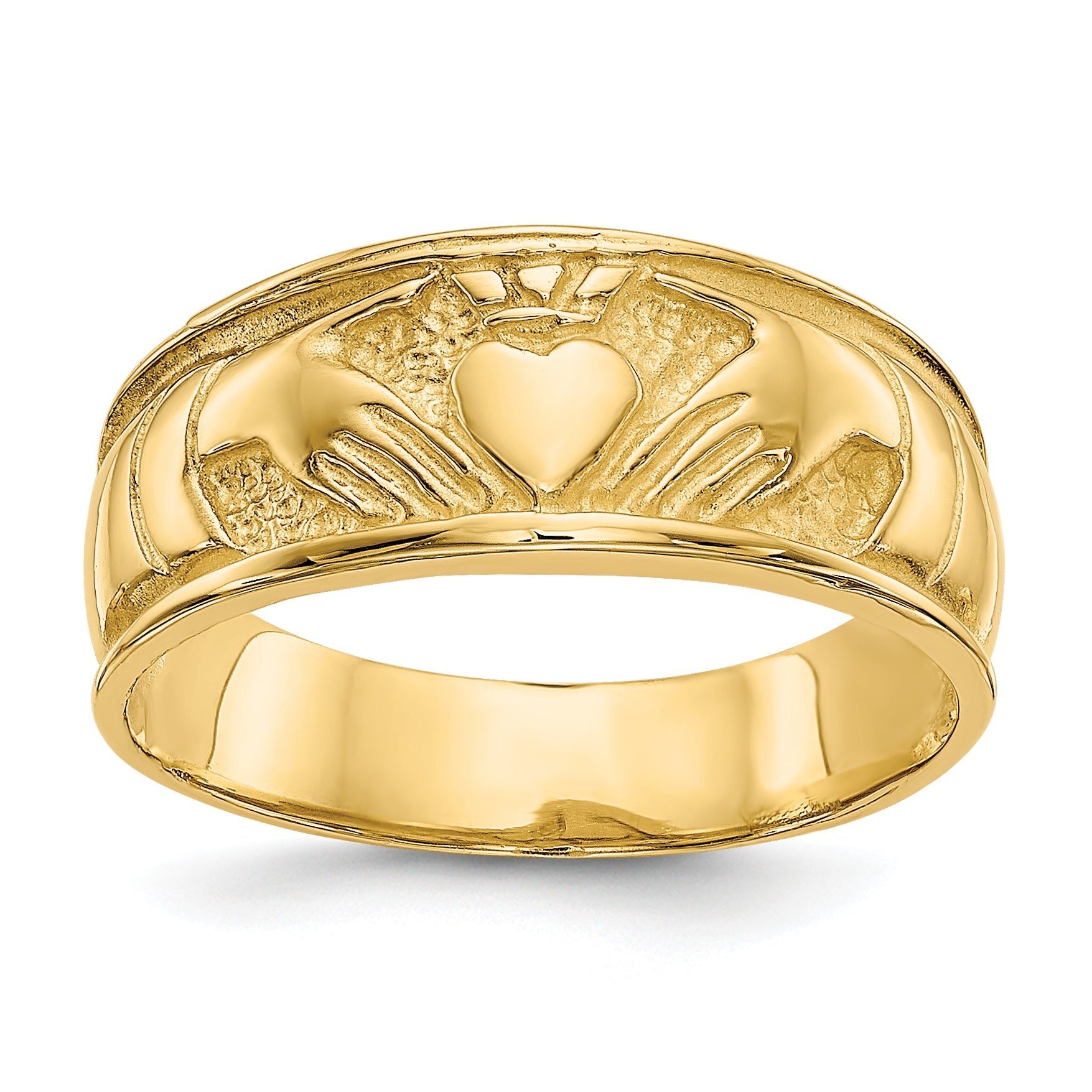 14k Ladies Claddagh Band Main image