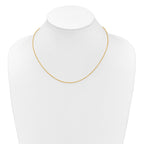 1.25mm 10K Yellow Gold Singapore Chain