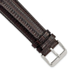 Teju Lizard Grain Leather Watch Band in Brown, 14mm