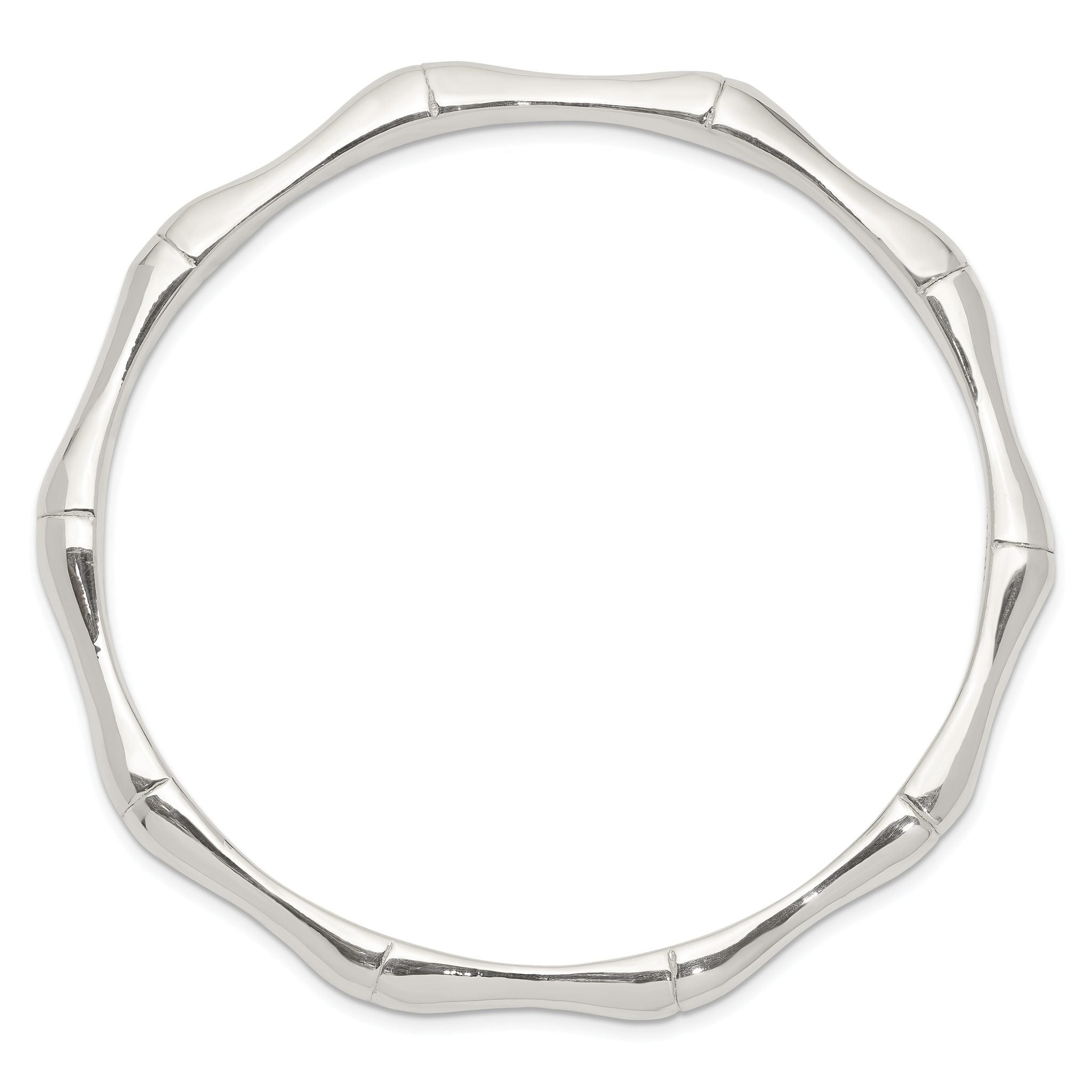 Sterling Silver Polished Slip-on Bangle
