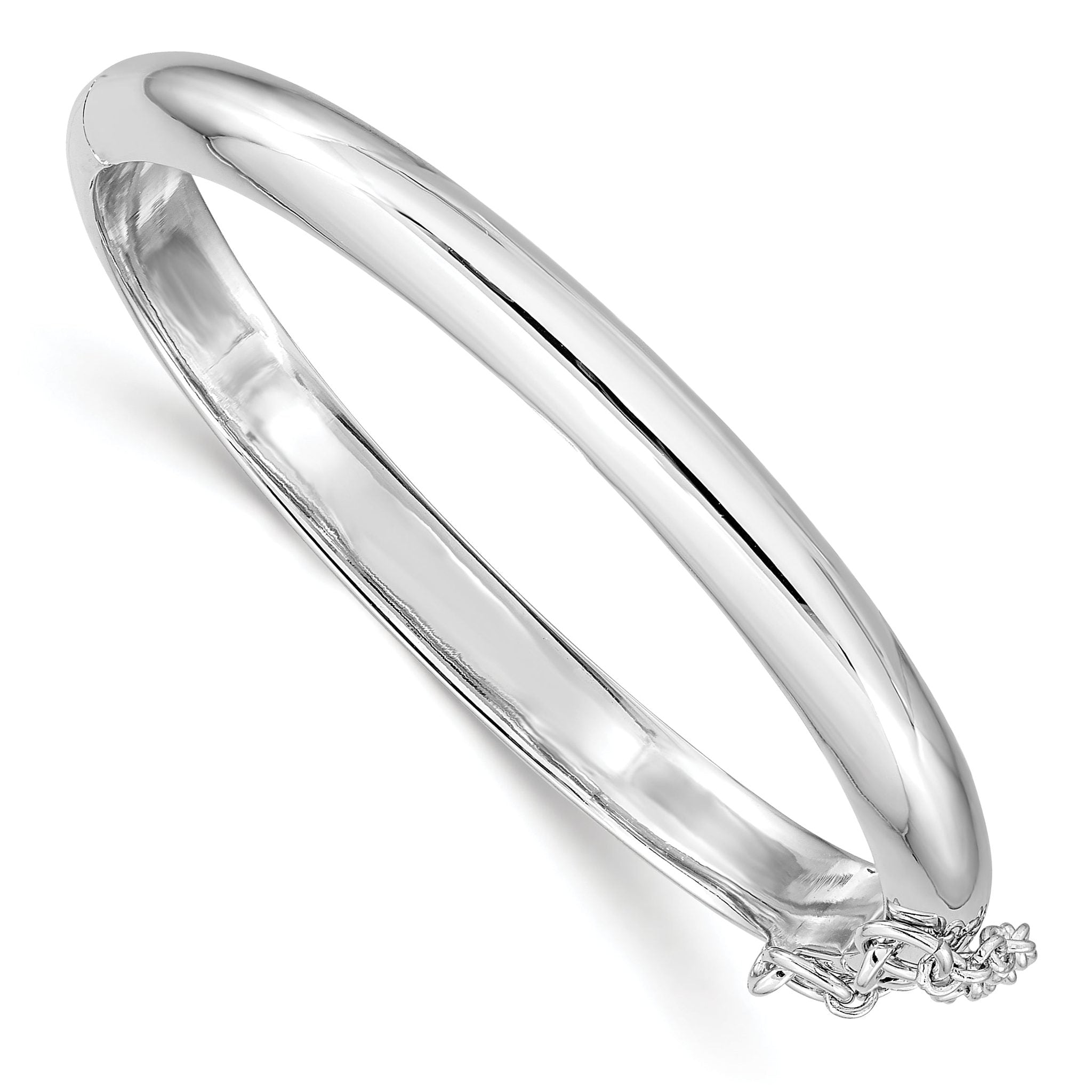 Sophia Jewelers Sterling Silver Child's Bangle with Safety Clasp