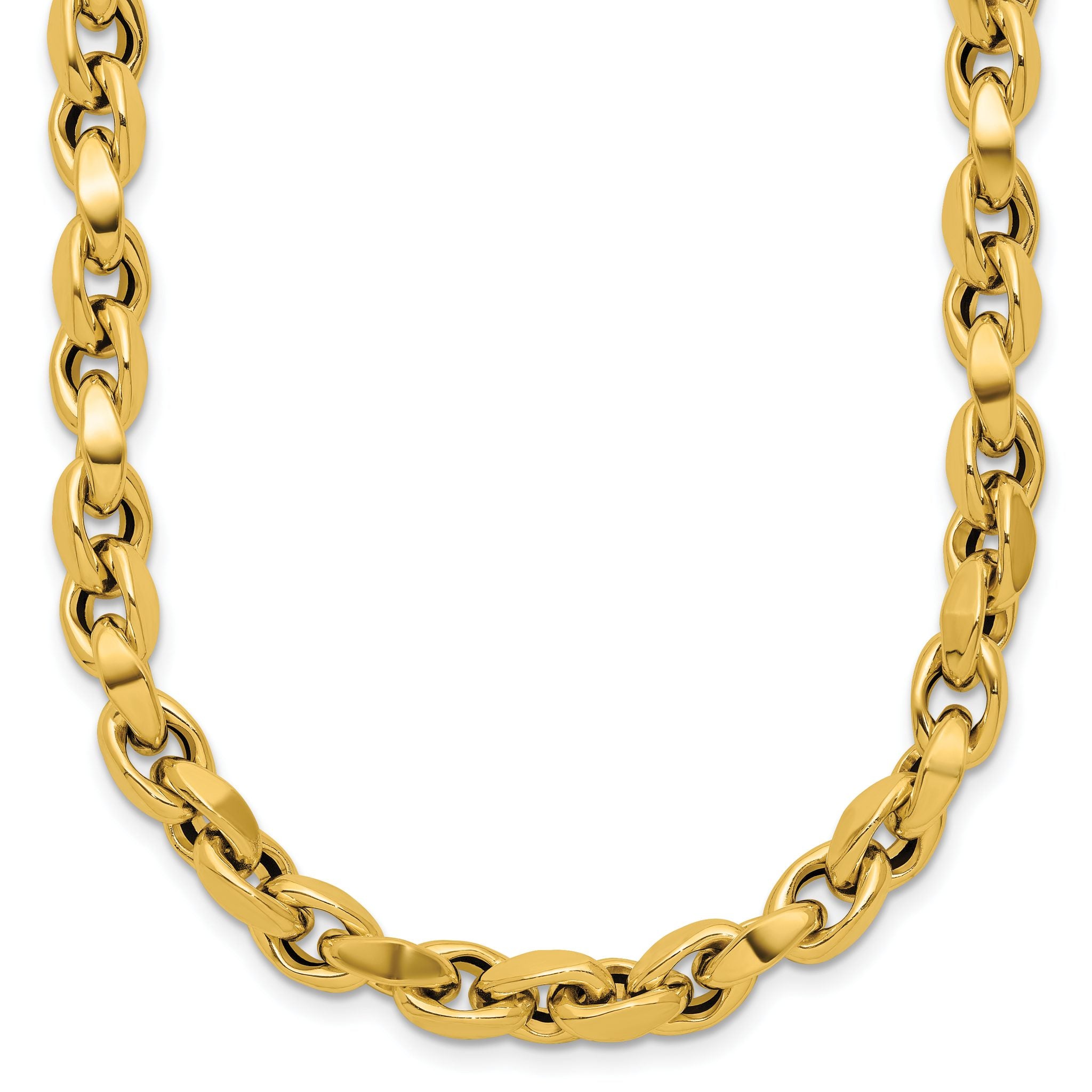 14K Polished Fancy Link Necklace Main image