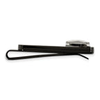 Chisel Stainless Steel Polished Black IP-plated Functional Compass Money Clip