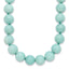 10-10.5mm Smooth Beaded Amazonite Necklace With Sterling S.RH Clasp