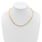 14K Polished 3.5mm Fancy Link Necklace