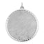 SS Rh-plt Engraveable Round Patterned Polished Front/Satin Back Disc