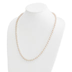 14k 6-7mm White Round Akoya Saltwater Cultured Pearl Necklace
