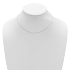 Diamond-Cut Square Cable Adjustable Chain in 14K White Gold