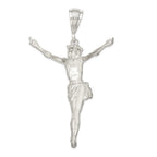 Sterling Silver 925 Corpus Pendant with Polished Finish  Solid, Casted Design