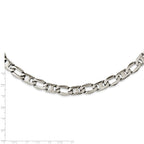 Sophia Jewelers Men's Polished Stainless Steel Necklace Gift Ready 24 Inch