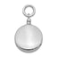 Sterling Silver 925 Ash Holder Pendant with Polished Rhodium Plating