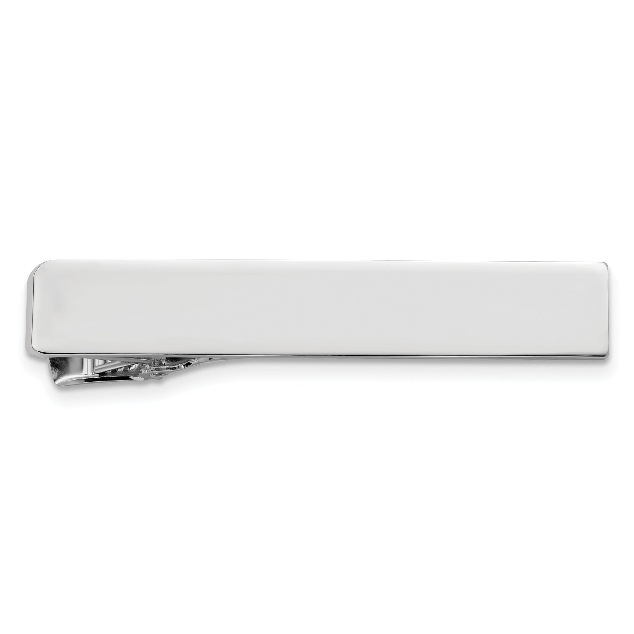 Kelly Waters Rhodium-plated Polished Engravable Tie Bar Main image