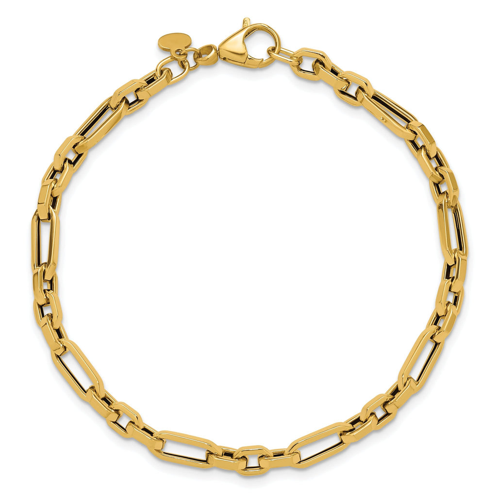 14K Polished Fancy Link Bracelet
