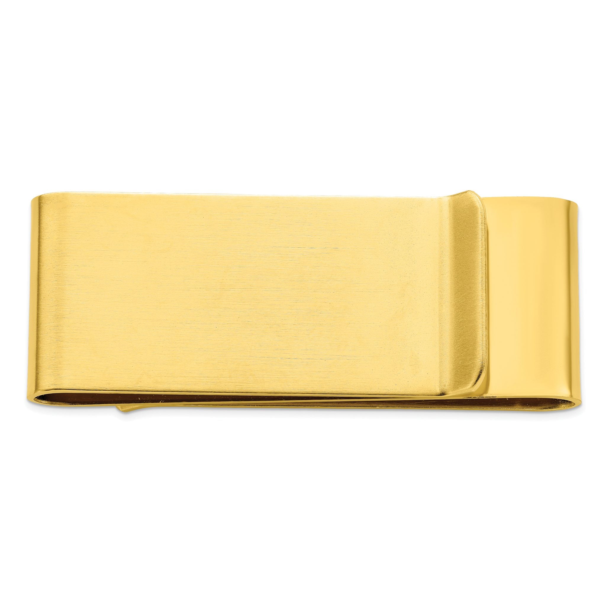 Gold-plated Kelly Waters Stainless Steel Satin Double Fold Money Clip Main image