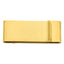 Gold-plated Kelly Waters Stainless Steel Satin Double Fold Money Clip
